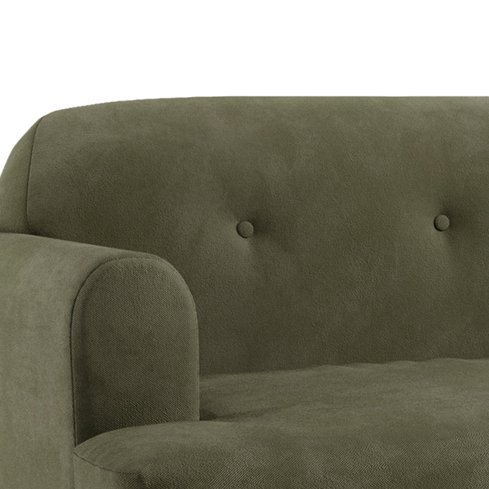 Sofá 2 Lugares Kiev Velosuede Verde 130 cm