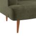 Sofá 2 Lugares Kiev Velosuede Verde 130 cm