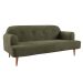 Sofá 2 Lugares Kiev Velosuede Verde 165 cm