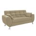 Sofá 2 Lugares Larissa Suede Bege 174 cm