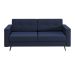 Sofá 2 Lugares Living Pé Palito Linho Cotton Azul Marinho