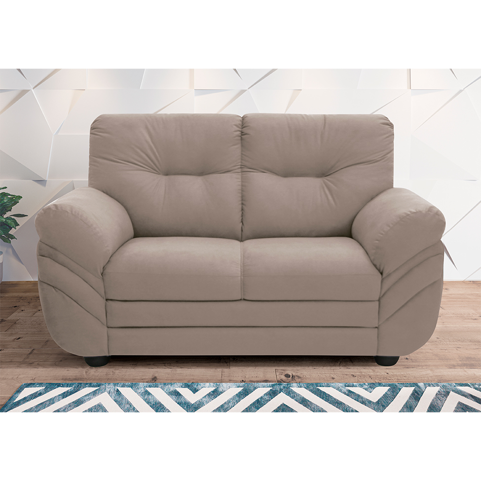 Sofá 2 Lugares Maranello Suede Bege