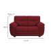 Sofá 2 Lugares Maranello Suede Vermelho
