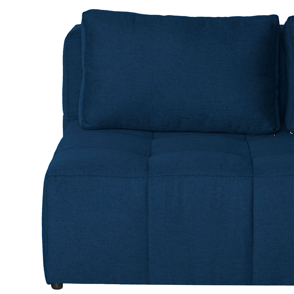 Sofá 2 Lugares Modular Soho Linho Azul Marinho