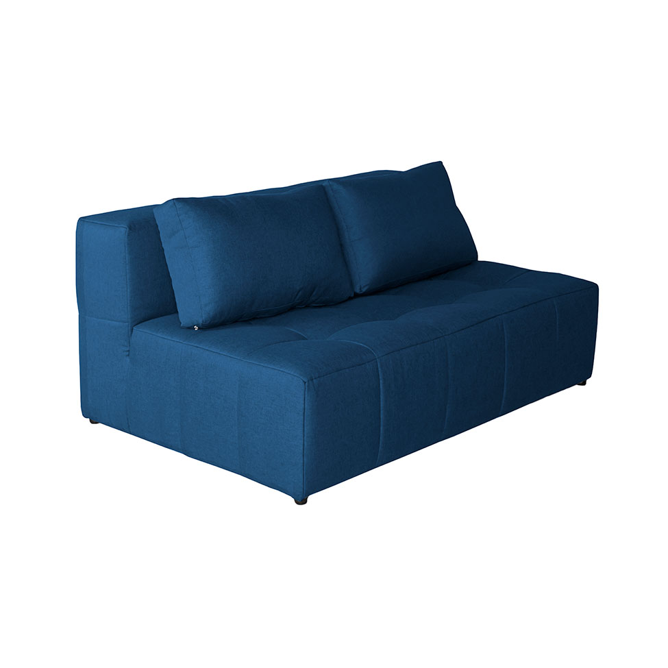 Sofá 2 Lugares Modular Soho Linho Azul Marinho
