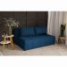 Sofá 2 Lugares Modular Soho Linho Azul Marinho