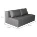Sofá 2 Lugares Modular Soho Linho Cinza