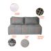 Sofá 2 Lugares Modular Soho Linho Cinza