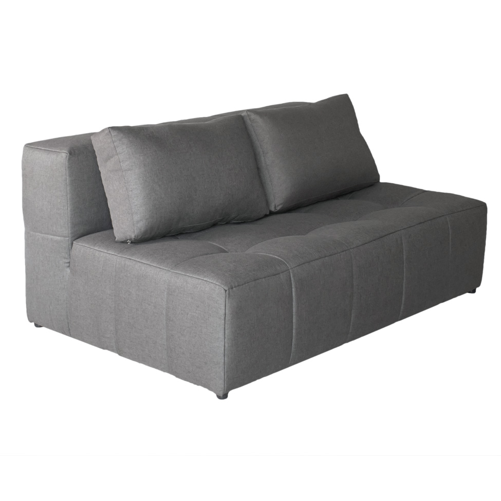 Sofá 2 Lugares Modular Soho Linho Cinza