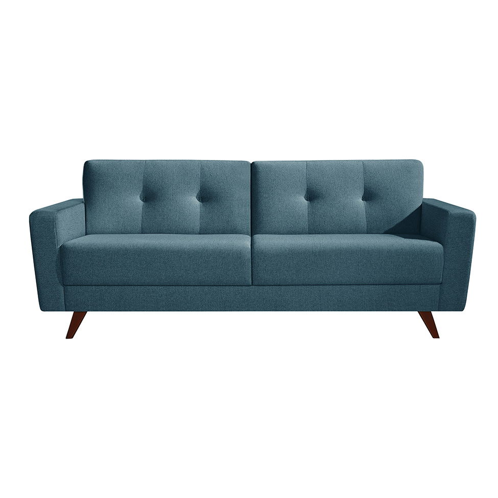 Sofá 2 Lugares Monet Linho Azul 160 cm