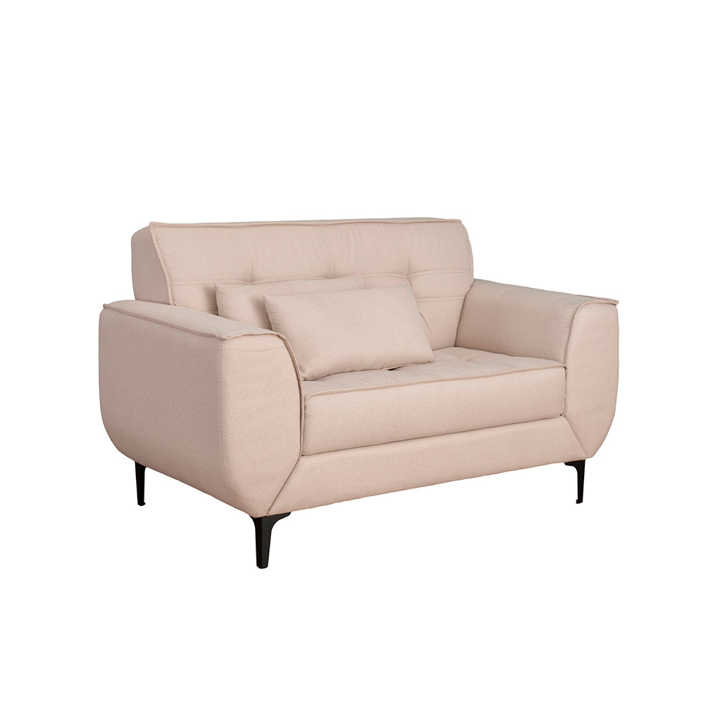 Sofá 2 Lugares Piacenza Linho Bege 152 cm
