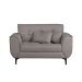 Sofá 2 Lugares Piacenza Linho Cinza 152 cm