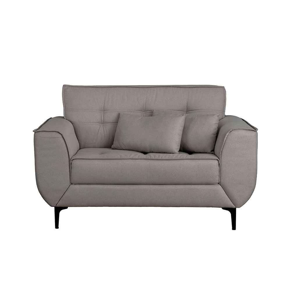 Sofá 2 Lugares Piacenza Linho Cinza 152 cm