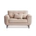 Sofá 2 Lugares Piacenza Suede Bege 152 cm