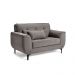 Sofá 2 Lugares Piacenza Suede Cinza 152 cm