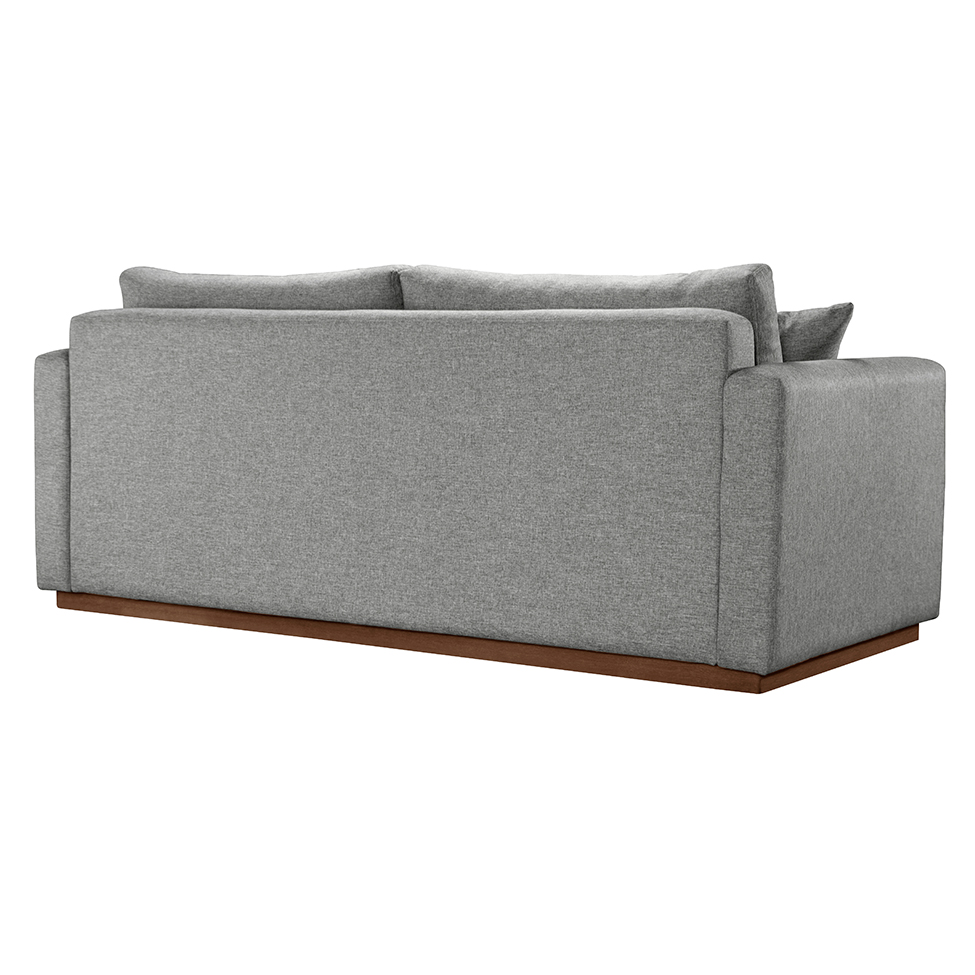 Sofá 2 Lugares Portinari Poliéster Cinza 185 cm