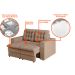 Sofá 2 Lugares Retrátil Lubeck Plush Suede Bege 140 cm