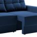 Sofá 2 Lugares Retrátil Lubeck Suede Azul Marinho 140 cm