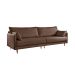 Sofá 2 Lugares Vittro Linho Marrom 170 cm