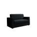 Sofá 2 Lugares Zoy Suede Preto