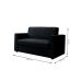 Sofá 2 Lugares Zoy Suede Preto