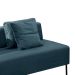 Sofá 2 Lugares e 2 Encostos Modular Da Vinci Poliéster Azul