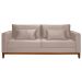 Sofá 3 Lugares Bahamas Suede Areia 230 cm