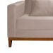 Sofá 3 Lugares Bahamas Suede Areia 230 cm