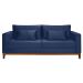 Sofá 3 Lugares Bahamas Suede Azul 200 cm