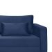 Sofá 3 Lugares Bahamas Suede Azul 200 cm