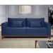 Sofá 3 Lugares Bahamas Suede Azul 230 cm
