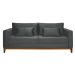 Sofá 3 Lugares Bahamas Suede Cinza 200 cm