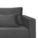 Sofá 3 Lugares Bahamas Suede Cinza 200 cm