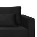 Sofá 3 Lugares Bahamas Suede Preto 200 cm