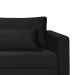 Sofá 3 Lugares Bahamas Suede Preto 230 cm