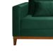 Sofá 3 Lugares Bahamas Suede Verde 230 cm