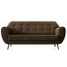 Sofá 3 Lugares Beegees Suede Marrom