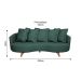 Sofá 3 Lugares Capri Veludo Verde 220 cm