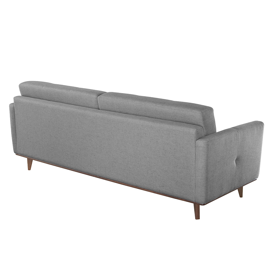 Sofá 3 Lugares Di Cavalcanti Cinza 140 cm
