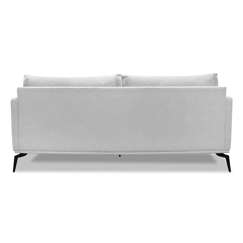 Sofá 3 Lugares Lazio Linho Rústico Grigio 220 cm