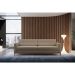 Sofá 3 Lugares Living Base de Madeira Linho Cotton Bege 210 cm