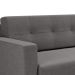 Sofá 3 Lugares Living Base de Madeira Linho Cotton Cinza 210 cm