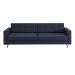 Sofá 3 Lugares Living Pé Palito Linho Cotton Azul Marinho 210 cm