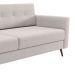 Sofá 3 Lugares Living Pé Palito Linho Cotton Cru 210 cm