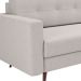 Sofá 3 Lugares Living Pé Palito Linho Cotton Cru 210 cm