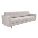 Sofá 3 Lugares Living Pé Palito Linho Cotton Cru 210 cm