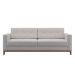 Sofá 3 Lugares Living Pés e Base em Madeira Linho Cotton Cru 180 cm