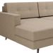 Sofá 3 Lugares Living com Chaise Esquerdo Pé Palito Linho Cotton Bege