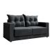 Sofá 3 Lugares Lubeck Suede Grafite 180 cm