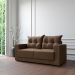 Sofá 3 Lugares Lubeck Suede Marrom 180 cm